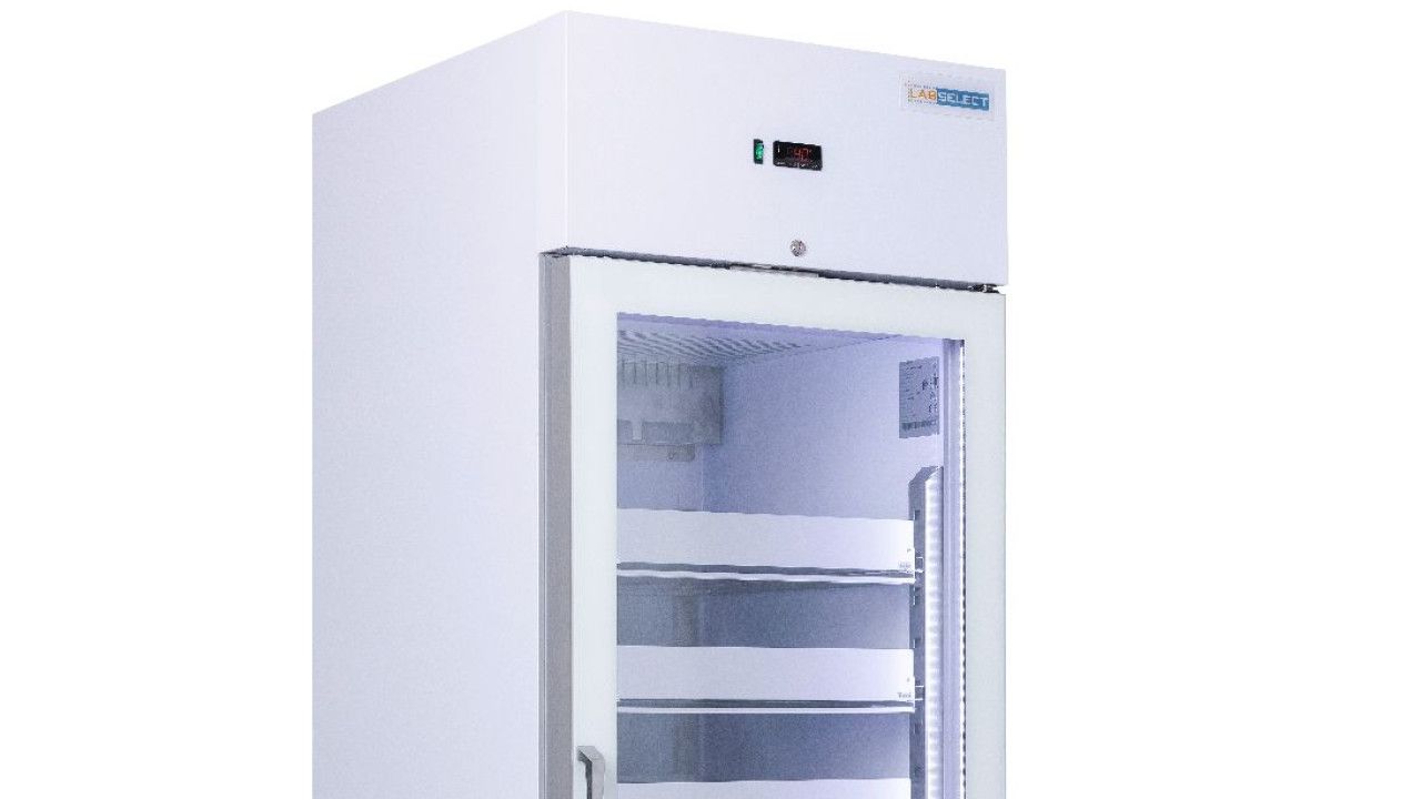 Labselect refrigerator with glass door